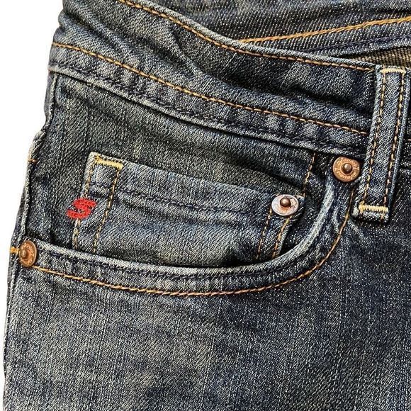 Seven7 Y2K Classic Distressed Low Rise Boot Cut Denim Jeans — SZ 32,‎ Runs SZ 8 - Picture 6 of 12